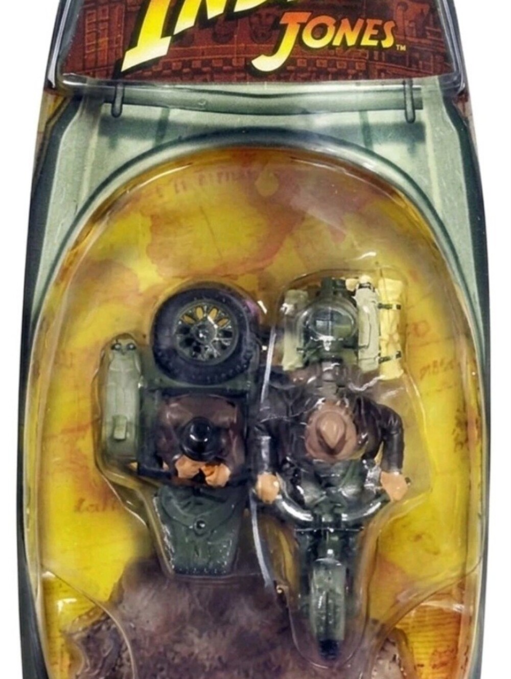 2008 Galoob Indiana Jones & Dr. Henry Jones German Motorcycle Last Crusade - NOS